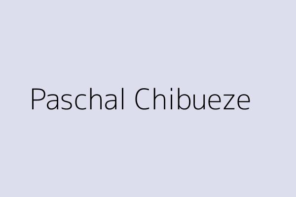 Paschal Chibueze